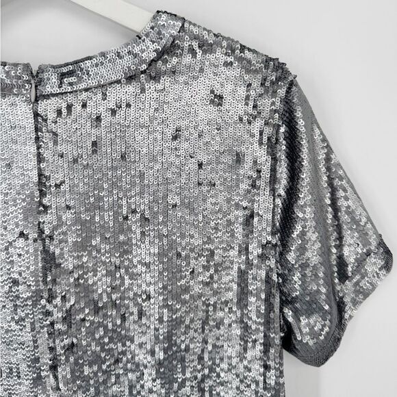 Lauren Ralph‎ Lauren Sequin Short Sleeve Shift Dress Size 14W NWT - Picture 6 of 9